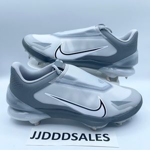 Nike Force Zoom Trout 8 Pro Gray Metal Baseball Cleats CZ5915-001 Men’s Size 12